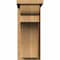 Ekena Millwork Yorktown Smooth Corbel w/Backplate, Western Red Cedar, 7 1/2"W x 14"D x 18"H COR08X14X18YOR01SWR - alternate 2